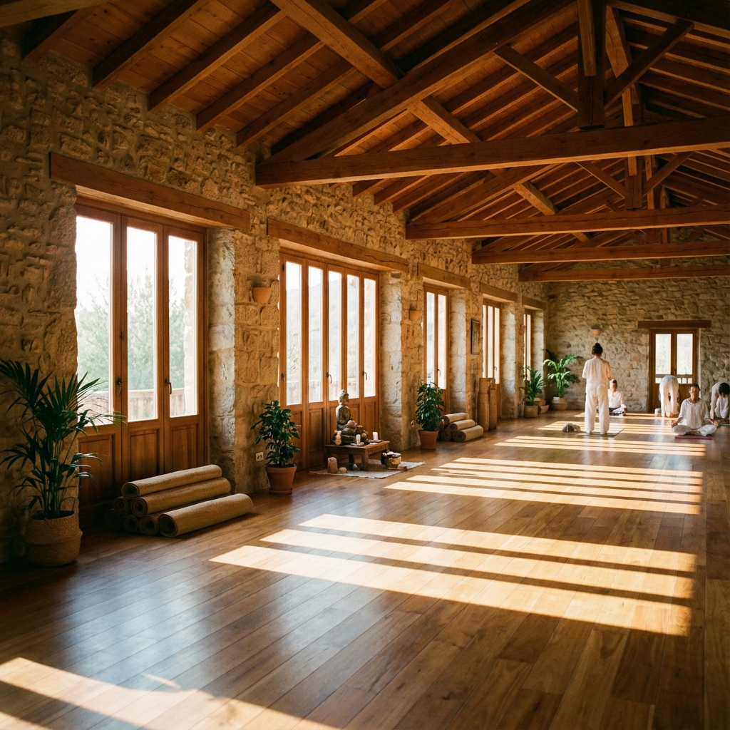 Interior of Astitva Prana Yoga Shala